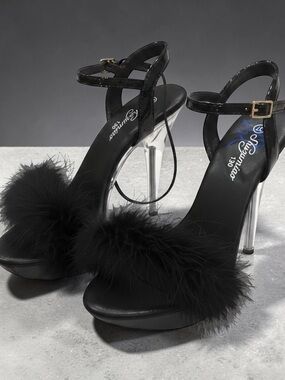 Shuzumiaso 190 Ankle Strap Clear Platform Heels – EU 37 (US 6.5–7) | NWOT